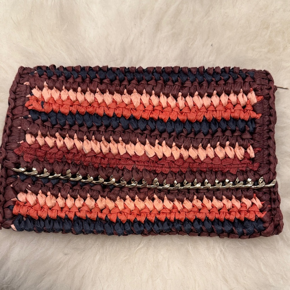 H&M Multicolor Crochet Clutch